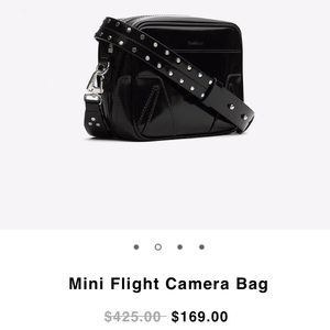 Patent Leather Camera Bag w/ Silver Hardware